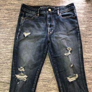 High-rise cropped jeggings